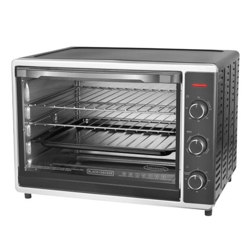 HORNO ELECTRICO BLACK AND DECKER CTO300CL DE CONVECCION INOX 52 LTS C/ LUZ 2200W220V